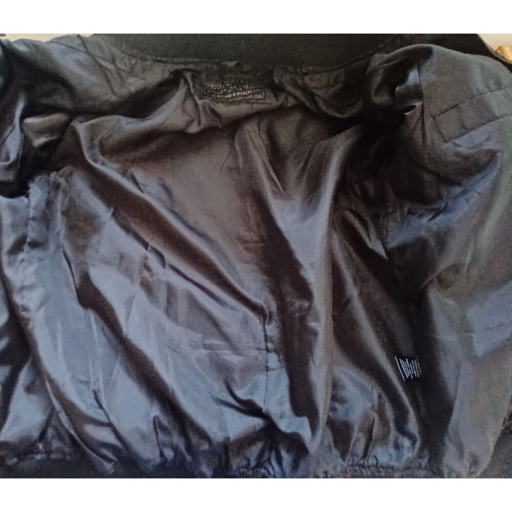 Bleecker & Mercer Sz Large Men Bomber‎ Jacket w/Patches Pilot Military Aviation - Picture 9 of 14